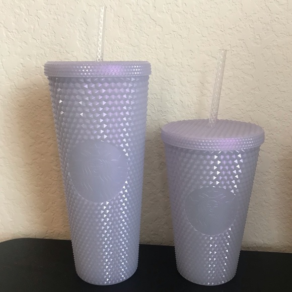 2021 Starbucks Limited Edition bling Studded ice white Venti grande tumbler set - Picture 4 of 4